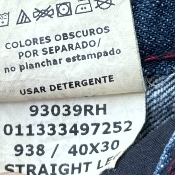 Chaps Denim Straight Fit Jeans Blue Medium Wash 5 Pocket Men's 40 X 30 - Picture 5 of 10